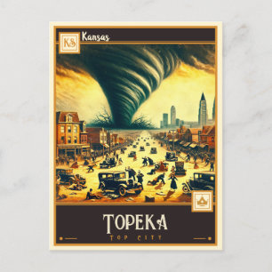 Carte Postale Topeka, Kansas   VINTAGE