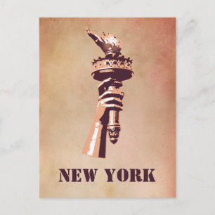 Carte Postale Torche de la Liberté, New York
