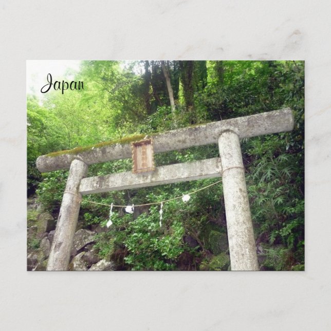 Carte Postale torii en bois d'Hakone (Devant)