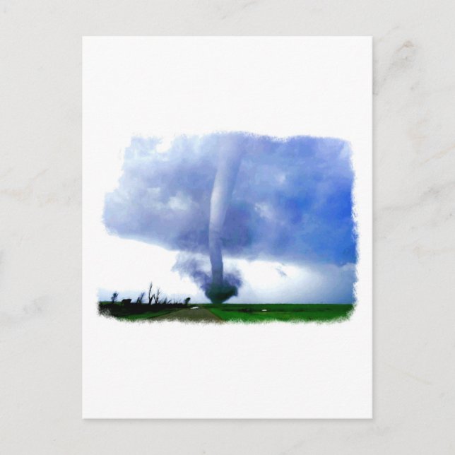 Carte Postale Tornade bleue (Devant)