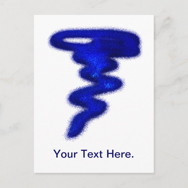 Carte Postale Tornade bleue (Devant)