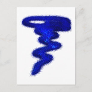 Carte Postale Tornade bleue