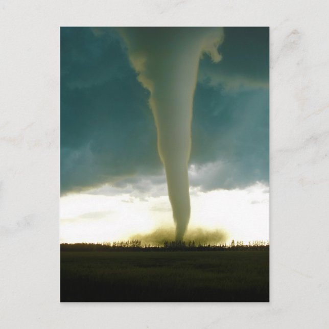 Carte Postale Tornade de catégorie F5 approchant Elie Manitoba (Devant)