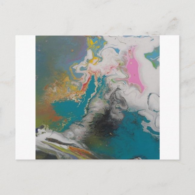 Carte Postale Tornado Abstraite originale Tempête météorologique (Devant)