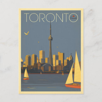 Carte Postale Toronto, Canada | Skyline avec voiliers