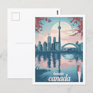 Carte Postale Toronto Canada Vintage célèbre Travel Place