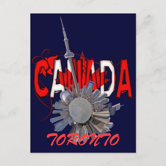 Carte Postale toronto mini planète (Devant)