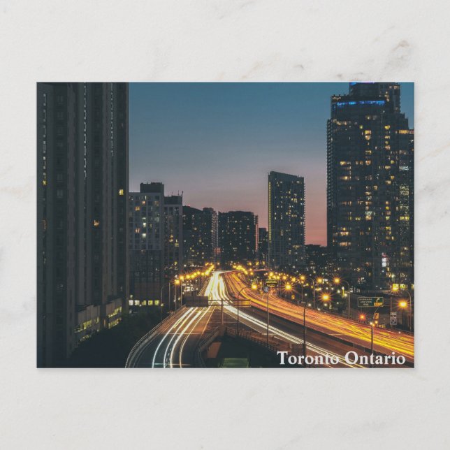 Carte Postale Toronto Ontario City Night Sky (Devant)