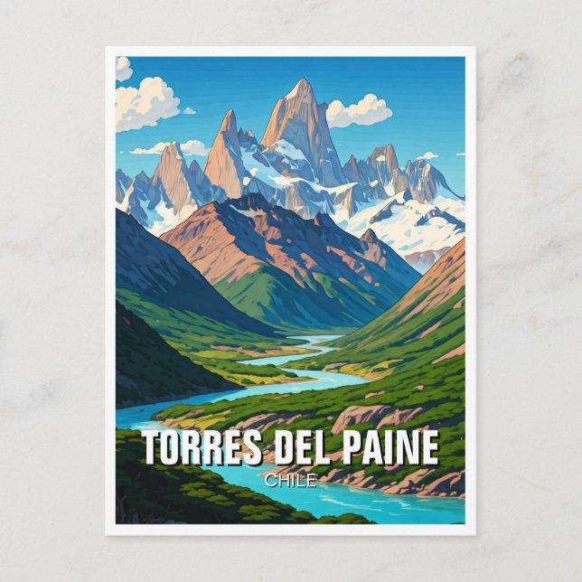 Carte Postale Torres Del Paine Chili (Devant)