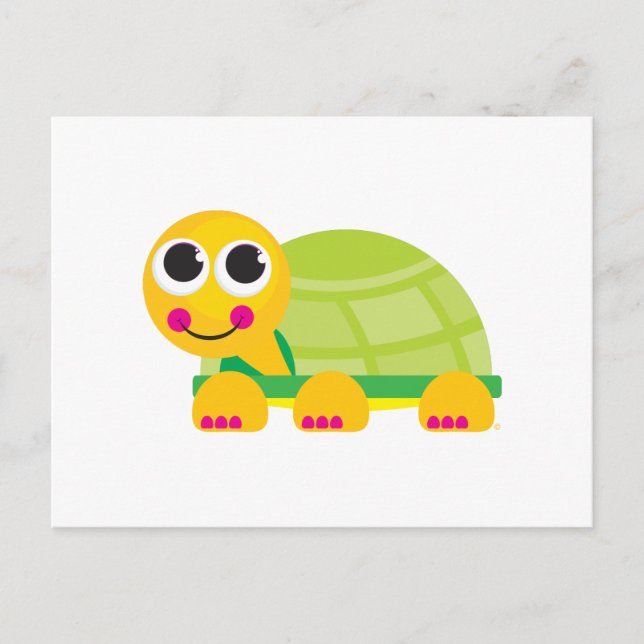 Carte postale tortue (Devant)