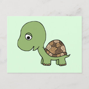 Carte Postale Tortue Bébé mignonne