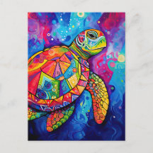 Tortue de mer Jour des terres Abstrait Ocean Beach