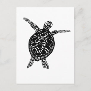 Carte Postale Tortue de mer Protégez la planète