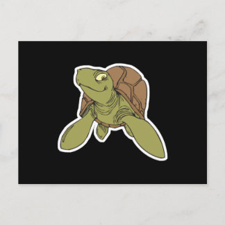 Carte Postale tortue de mer souriante
