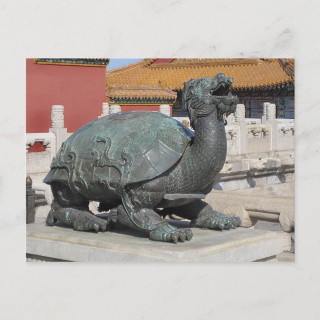 Carte postale Tortue Lion (Devant)