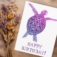 Tortue marine Tortue terrestre JOYEUX ANNIVERSAIRE