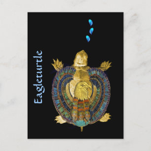 Carte Postale Tortue Talisman Alpha