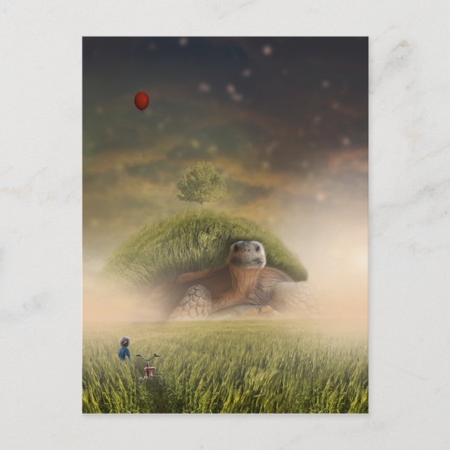 Carte Postale Tortue universelle (Devant)