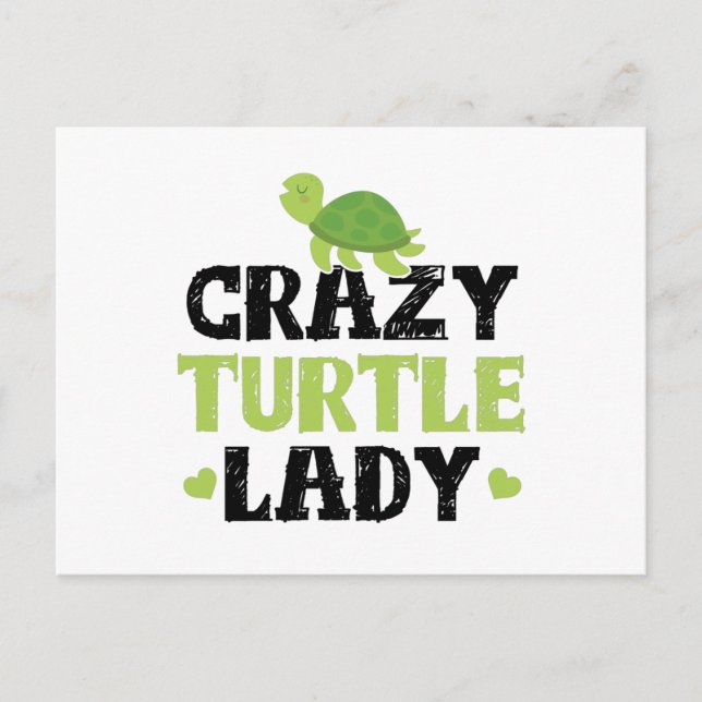 Carte Postale Tortues fille | Reptiles Pet Turtle Cadeau de Noël (Devant)