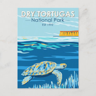 Carte Postale Tortugas Sec Parc National Turtle Vintage