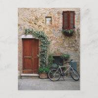 Carte postale toscane de bicyclette