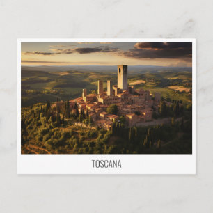 Carte postale Toscane, Italie