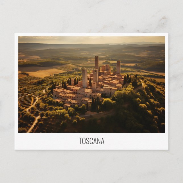 Carte postale Toscane, Italie (Devant)