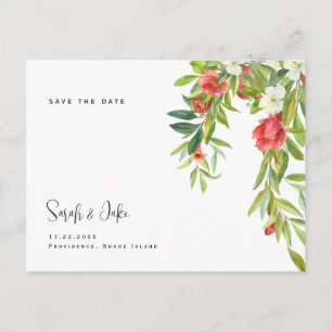 Carte Postale Toscane Mariage Coloré & Simple Enregistrez la Dat