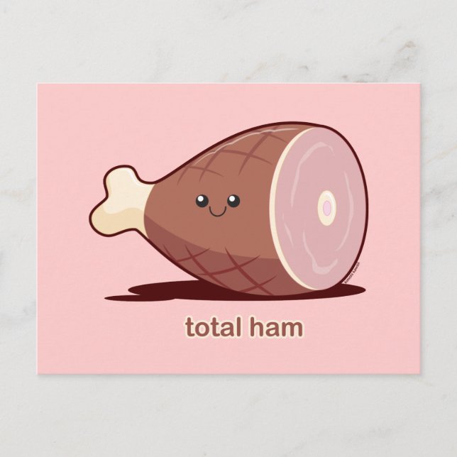 Carte Postale Total du jambon (Devant)