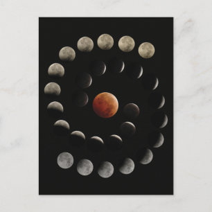 Carte postale Total Lunaire Eclipse
