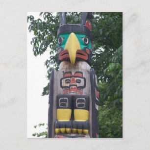 Carte Postale Totem de Stanley Park