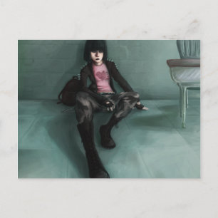 Carte Postale Touche de rose