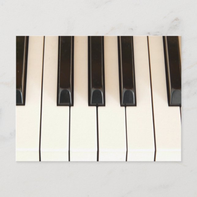 Carte Postale Touches de piano (Devant)