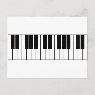 Carte Postale Touches de piano