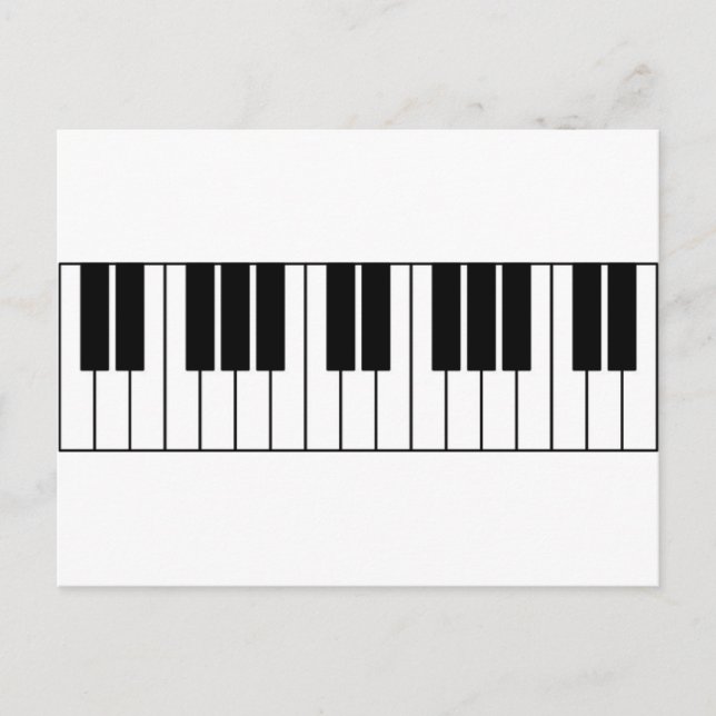 Carte Postale Touches de piano (Devant)