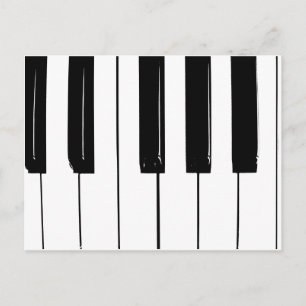 Carte Postale Touches de piano