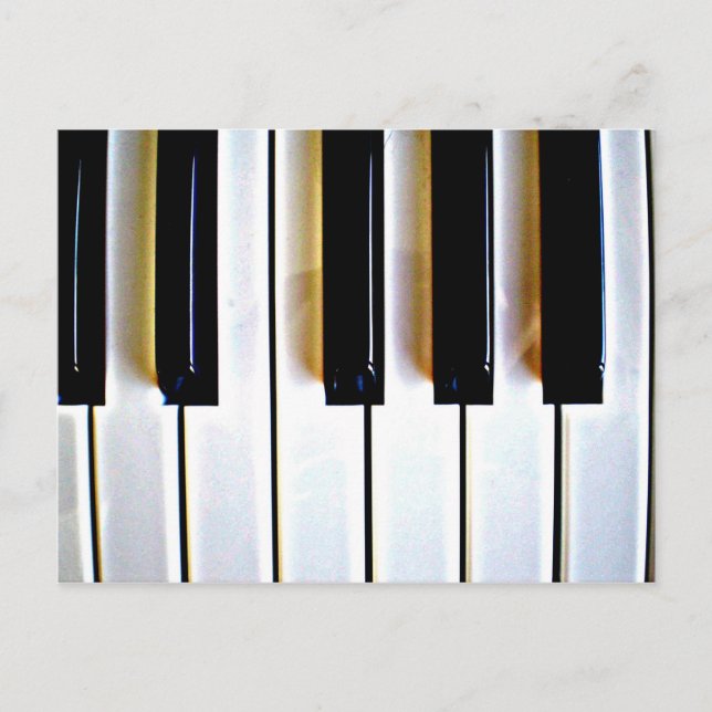 Carte Postale Touches de piano (Devant)