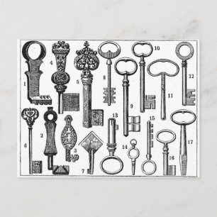 Carte Postale Touches vintages