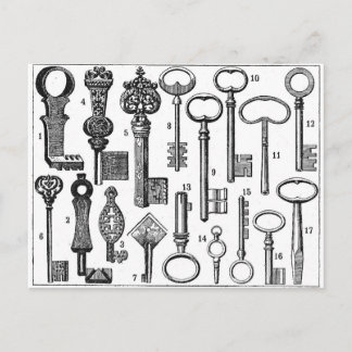 Carte Postale Touches vintages