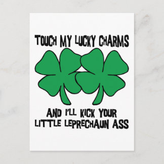 Carte Postale Touchez My Lucky Charms - Je vais...