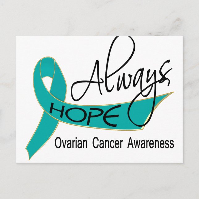 Carte Postale Toujours espérer le cancer de l'ovaire (Devant)