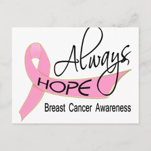 Carte Postale Toujours espérer le cancer du sein
