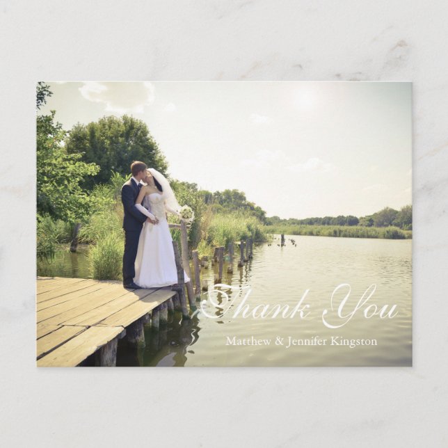 Carte Postale Toujours et toujours | Silhouette du Merci d'amour (Devant)