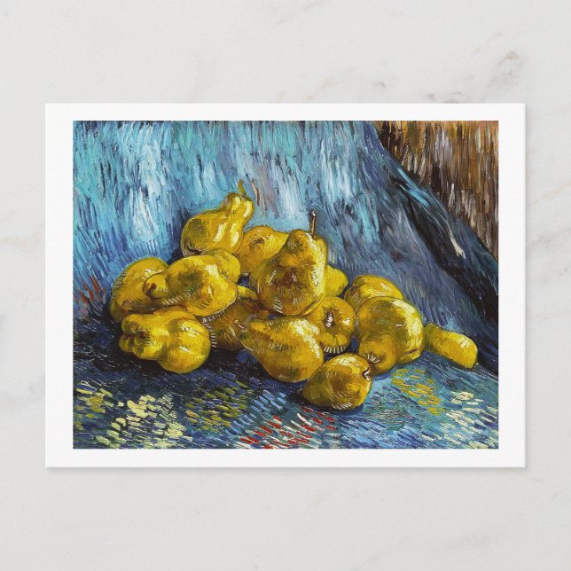 Carte Postale Toujours la vie avec des poires Van Gogh peinture (Devant)