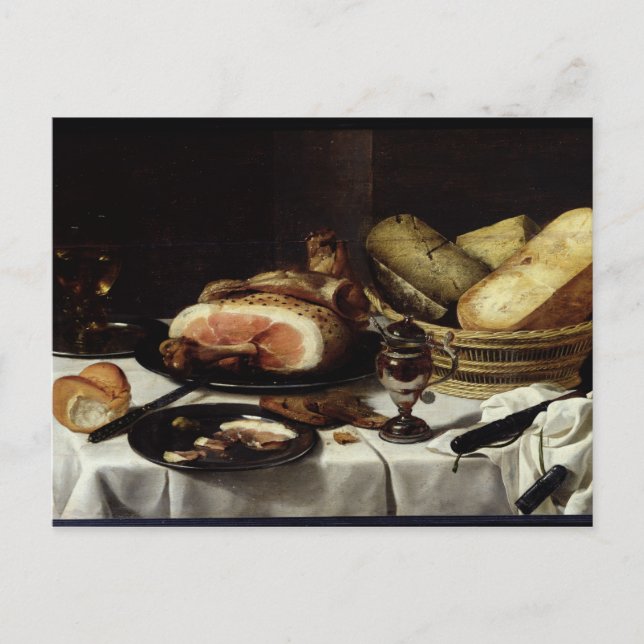 Carte Postale Toujours la vie avec le jambon (Devant)