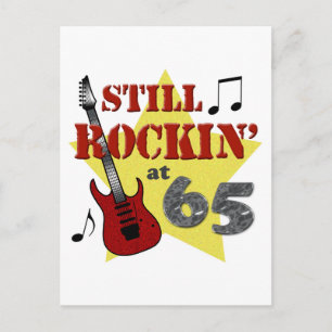 Carte Postale Toujours Rockin' à 65 ans