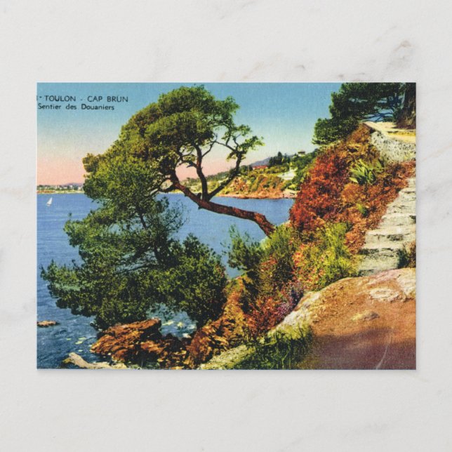 Carte Postale Toulon, Casquette Brun, 1924 (Devant)