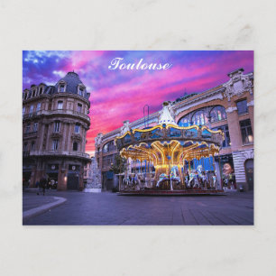 Carte Postale Toulouse France Voyage au coucher du soleil