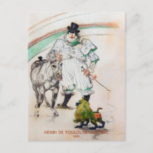 Toulouse-Lautrec, Clown de cirque avec Cheval et S