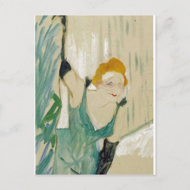 Carte Postale Toulouse-Lautrec, Henri de Yvette Guilbert salut a (Devant)